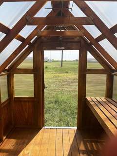 8x12 Greenhouse with Cedar Stain gallery 4