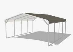 20x20x6 Carport with Regular Roof gallery 2