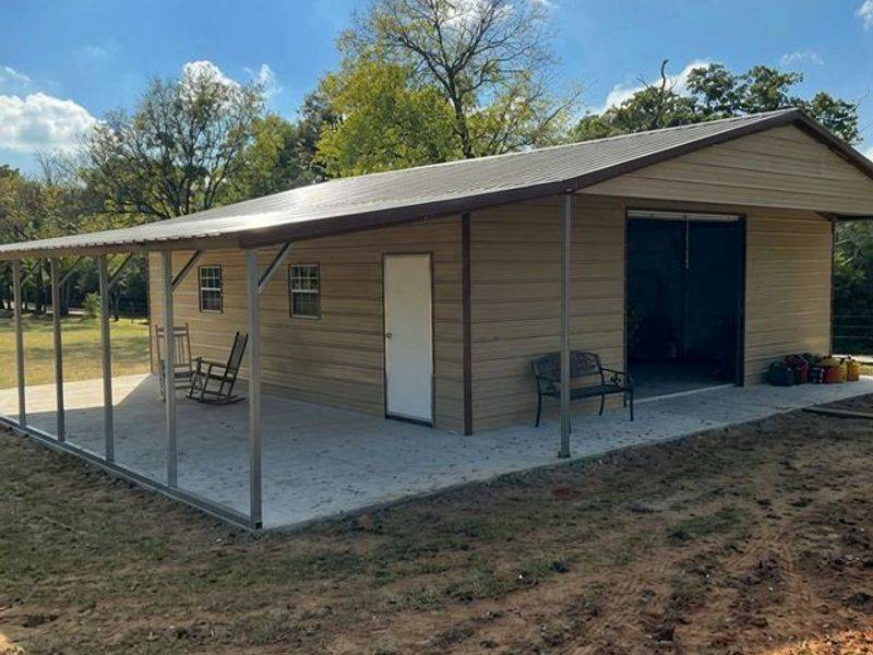 30x35x9 Workshop with 2 Porches