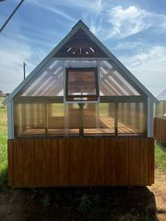 8x12 Greenhouse with Cedar Stain gallery 2