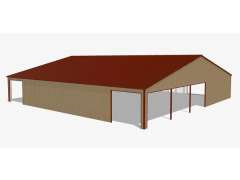 60x60x9 Clear-Span Barndo Shell gallery 2