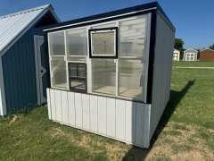 8x10 Single Slope Greenhouse with White Paint gallery 3