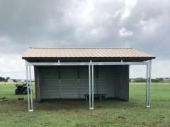 20x20x8 Loafing Shed with Vertical Roof gallery 1