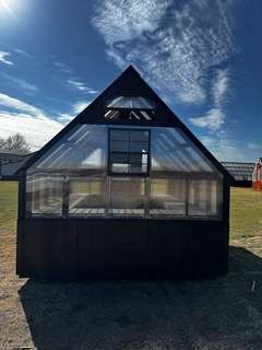 10x12 Greenhouse with Oxford Brown Stain & Black Trim gallery 4