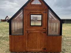 8x10 Greenhouse with Jatoba Stain & Electric  gallery 1