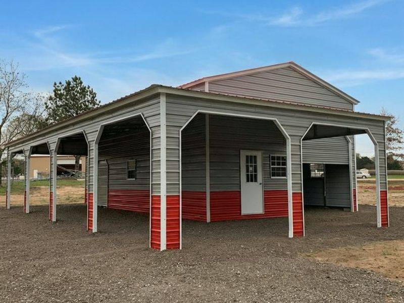 20x35x13 Workshop with corner porch