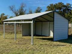 18x20x8 Loafing Shed with Horizontal Roof gallery 1