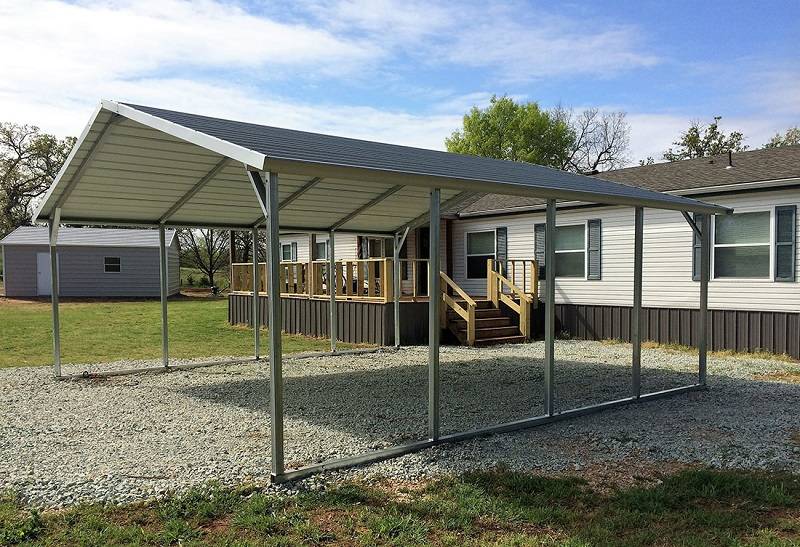 18x20x7 Carport with Horizontal Boxed Eave