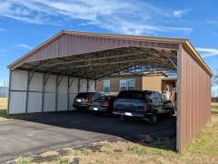 26x30x8 Carport with All Vertical and Triple Wide gallery 0