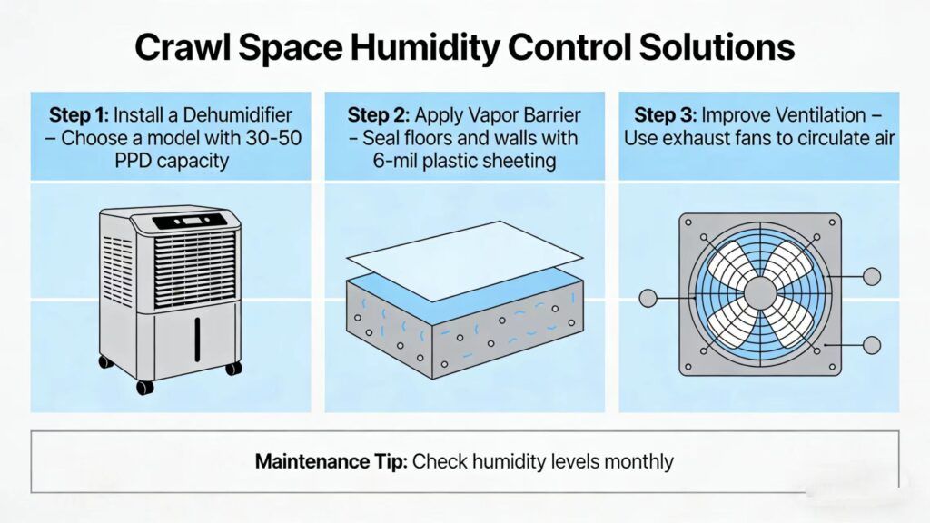 Crawl Space Humidity Control Solutions