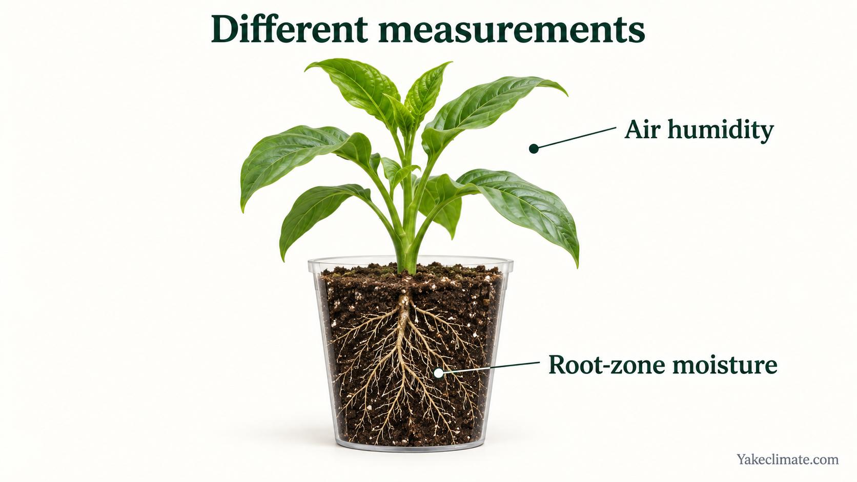 Conceptual illustration of air and the root-zone medium.