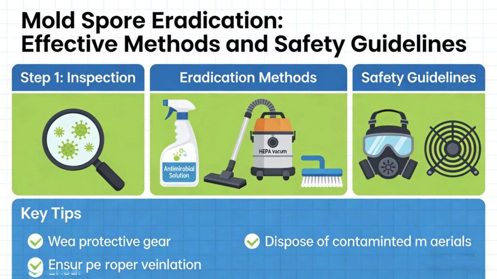 Mold Spore Eradication: Effective Methods and Safety Guidelines