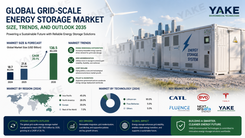 Global Grid-Scale Energy Storage Market Size, Trends, and Outlook 2035