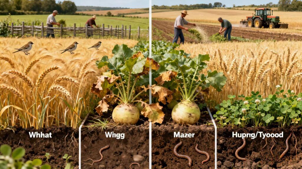 Four-Field Crop Rotation System – Strategies for Sustainable Agriculture