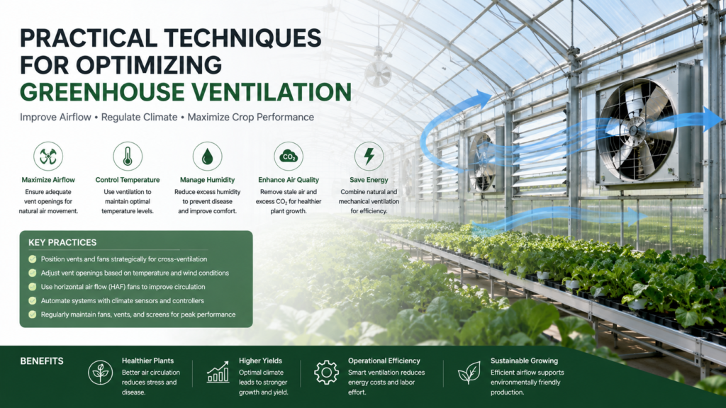 Practical Techniques for Optimizing Greenhouse Ventilation