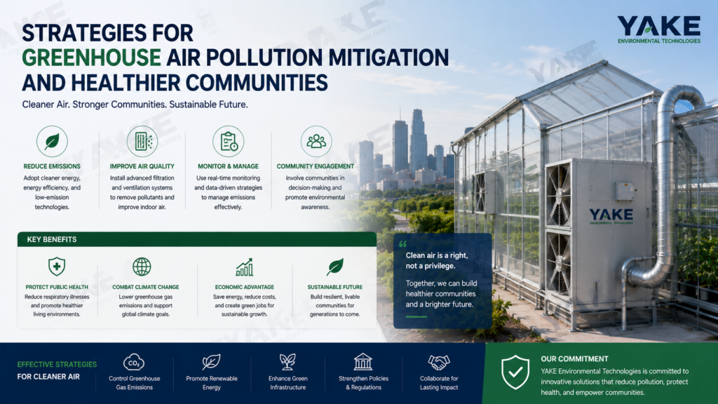 Strategies for greenhouse air pollution mitigation and healthier communities