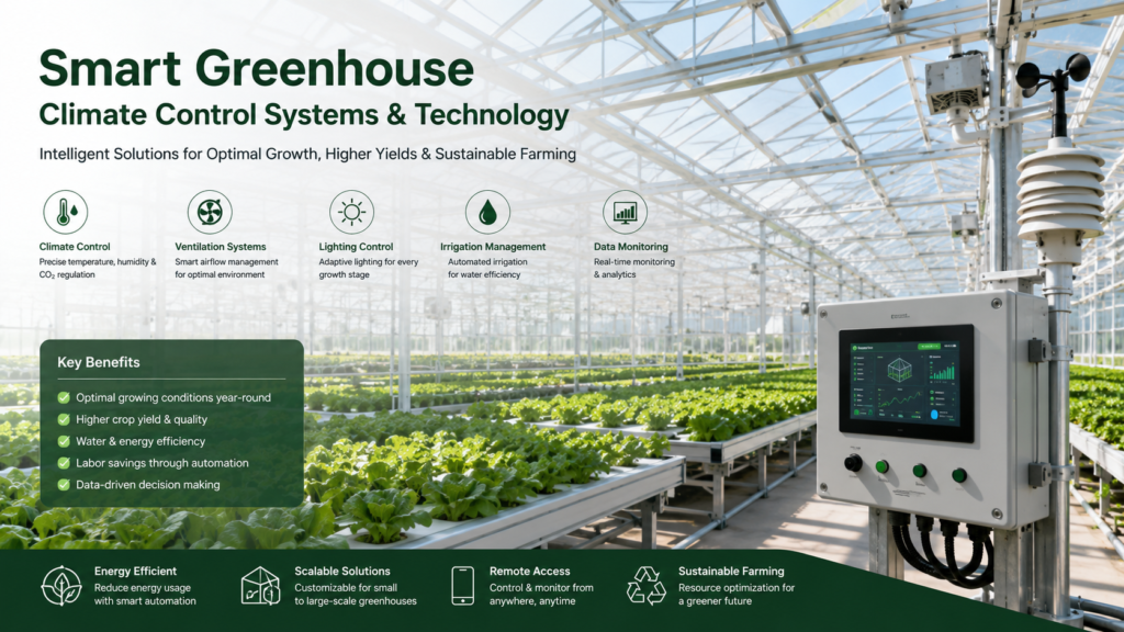 Smart Greenhouse Climate Control Systems & Technology