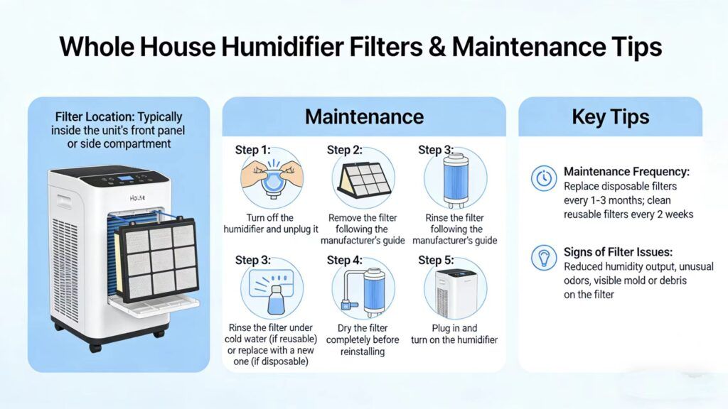 Whole House Humidifier Filters & Maintenance Tips