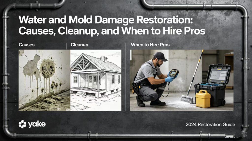 Water and Mold Damage Restoration: Causes, Cleanup, and When to Hire Pros