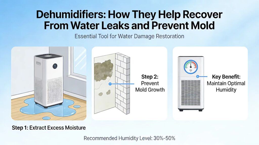 Dehumidifiers: How They Help Recover From Water Leaks and Prevent Mold