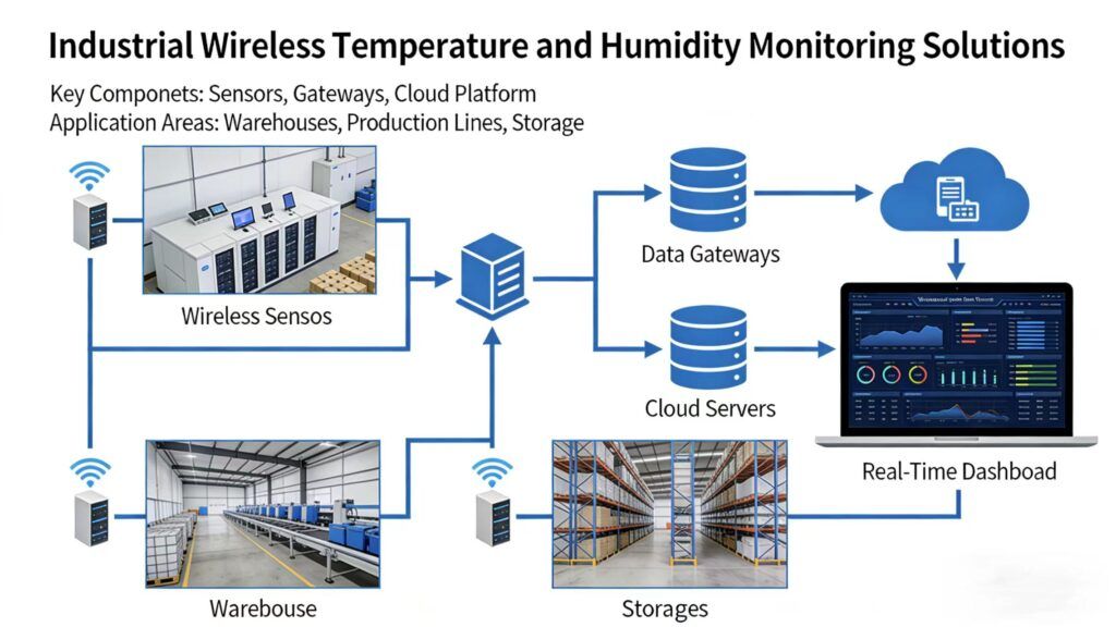 Wireless Temperature and Humidity Monitoring Solutions for Industries