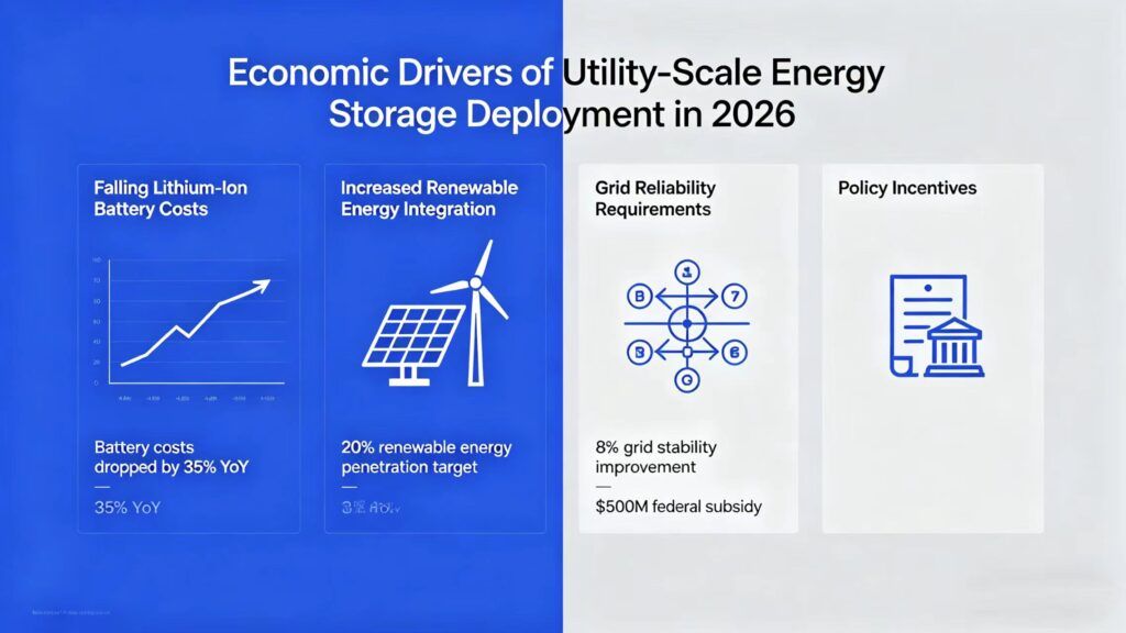 Economic Drivers of Utility-Scale Energy Storage Deployment in 2026