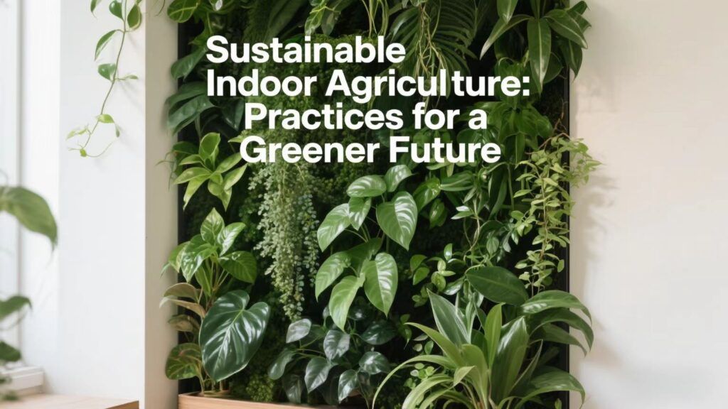 Sustainable Indoor Agriculture: Practices for a Greener Future