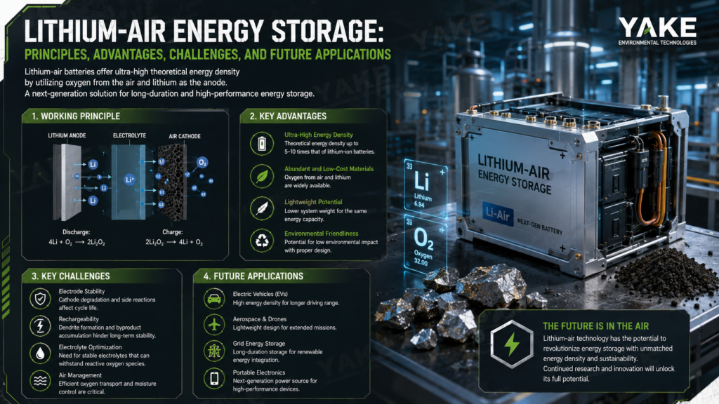 Lithium-Air Energy Storage: Principles, Advantages, Challenges, and Future Applications