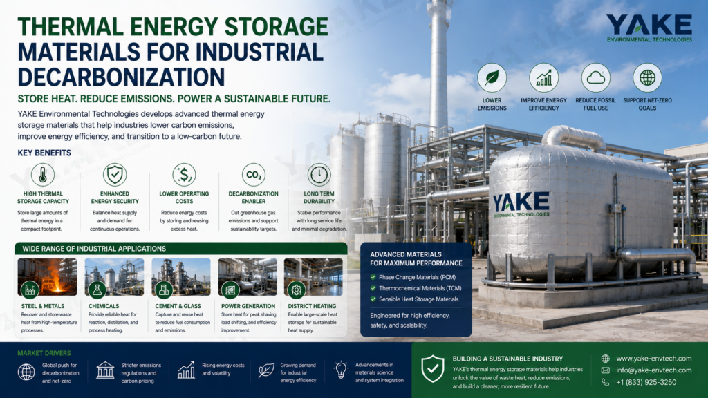 Thermal Energy Storage Materials for Industrial Decarbonization