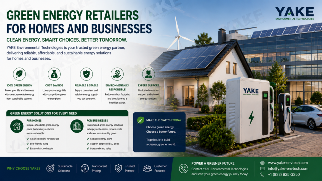 Green Energy Retailers for Homes and Businesses