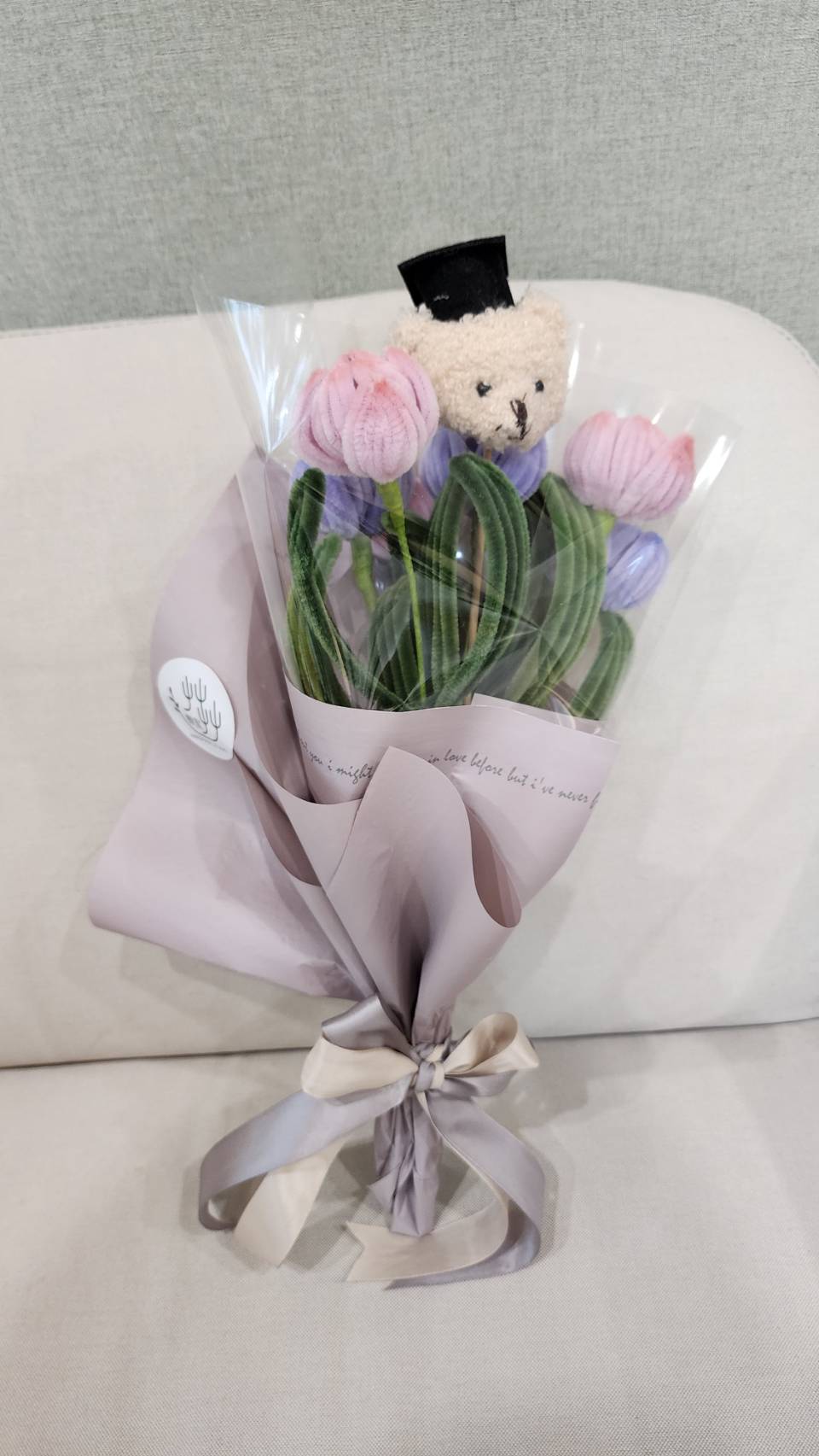 扭棒花束課 完成品
