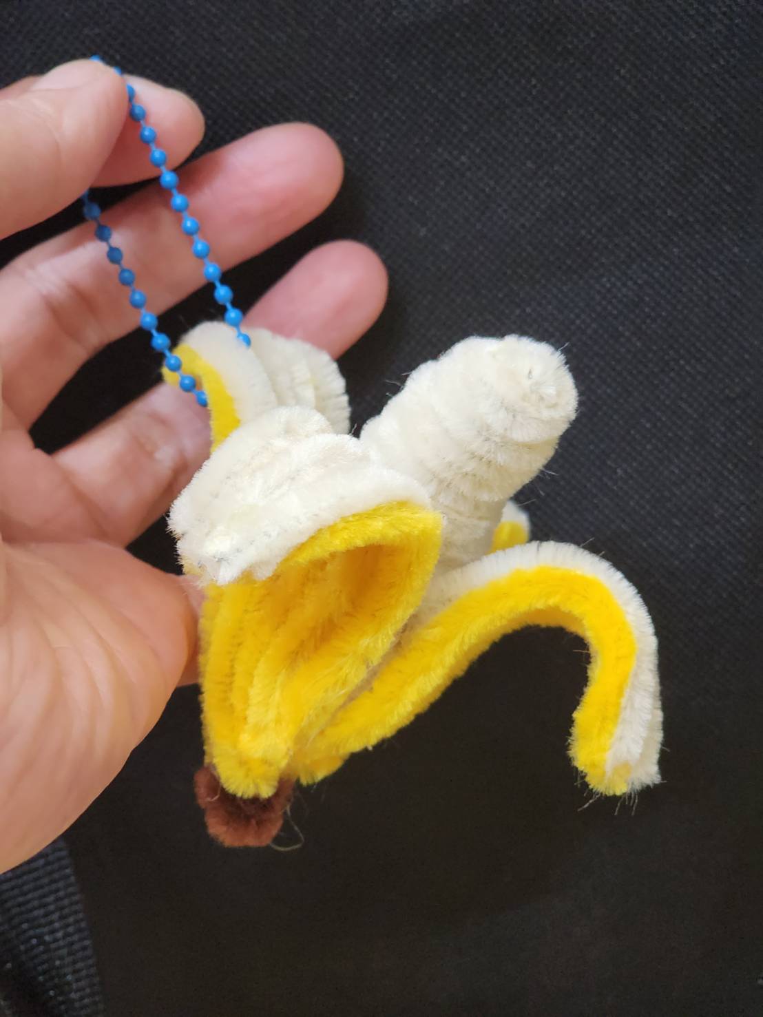 扭棒作品:香蕉吊飾