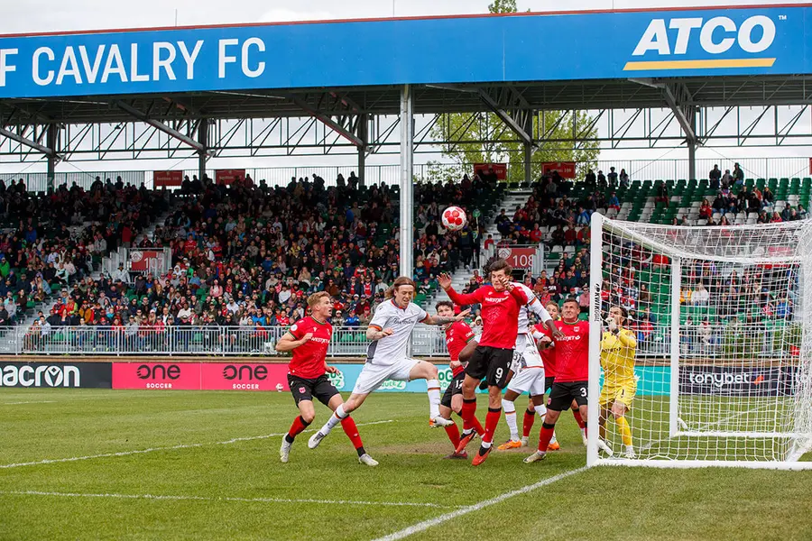Cvalry soccer team playing