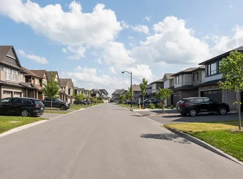 Cardel Homes streetscape in Stittsville ON