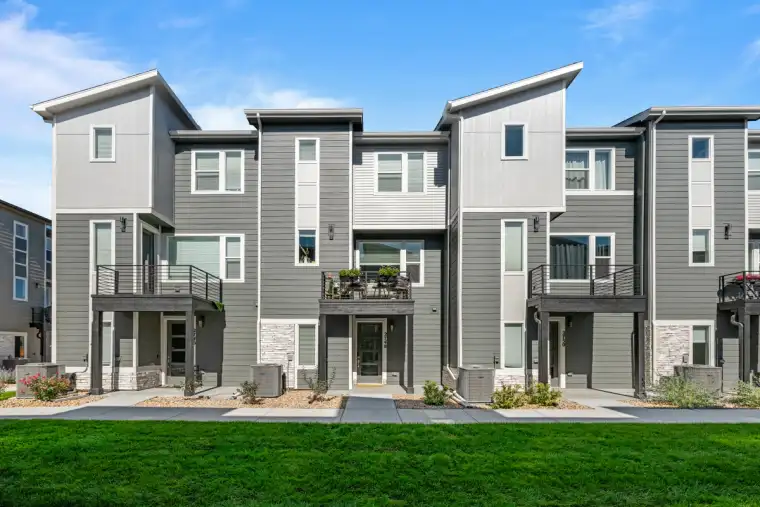 A picture of new townhomes in Denver at Westminster Station  