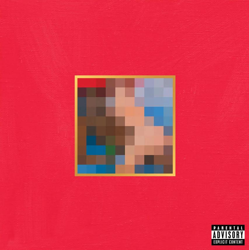 The cover for Kanye West's My Beautiful Dark Twisted Fantasy.