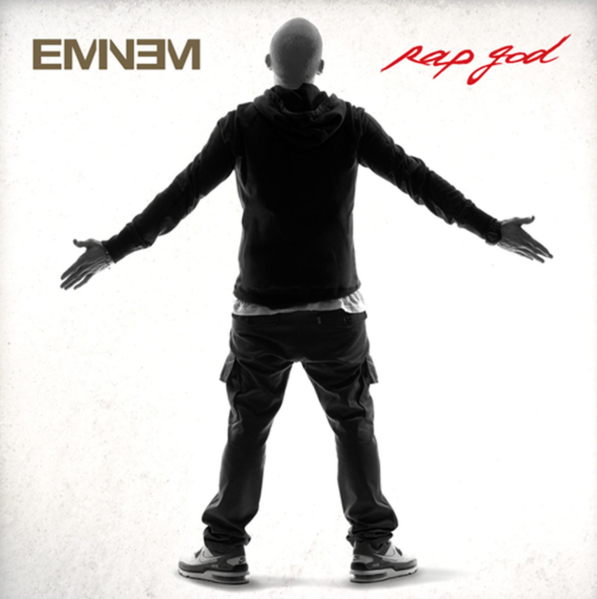 The cover of Eminem's Rap God