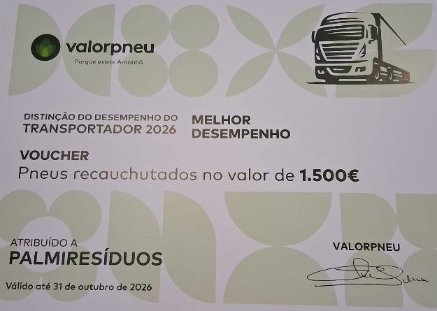 PALMIRESÍDUOS distinguida pela VALORPNEU