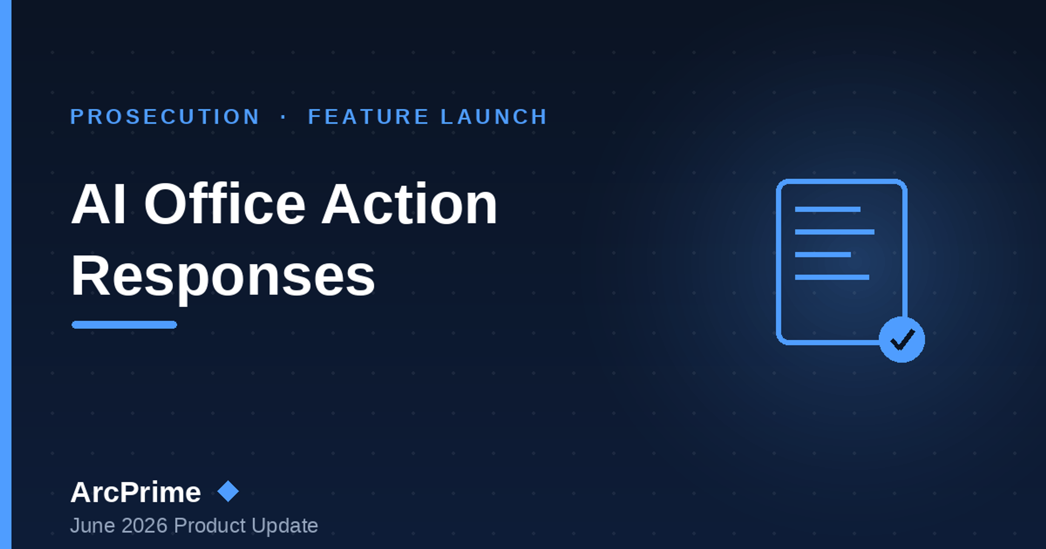 AI assisted office action response drafting in ArcPrime