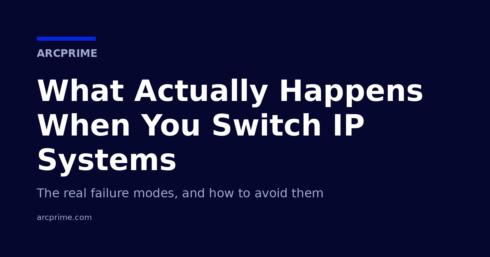 IP Management Software Migration Without the Risk