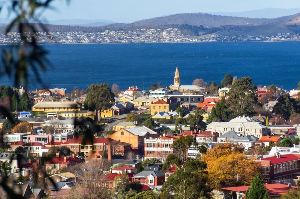 Header image of the city of Hobart