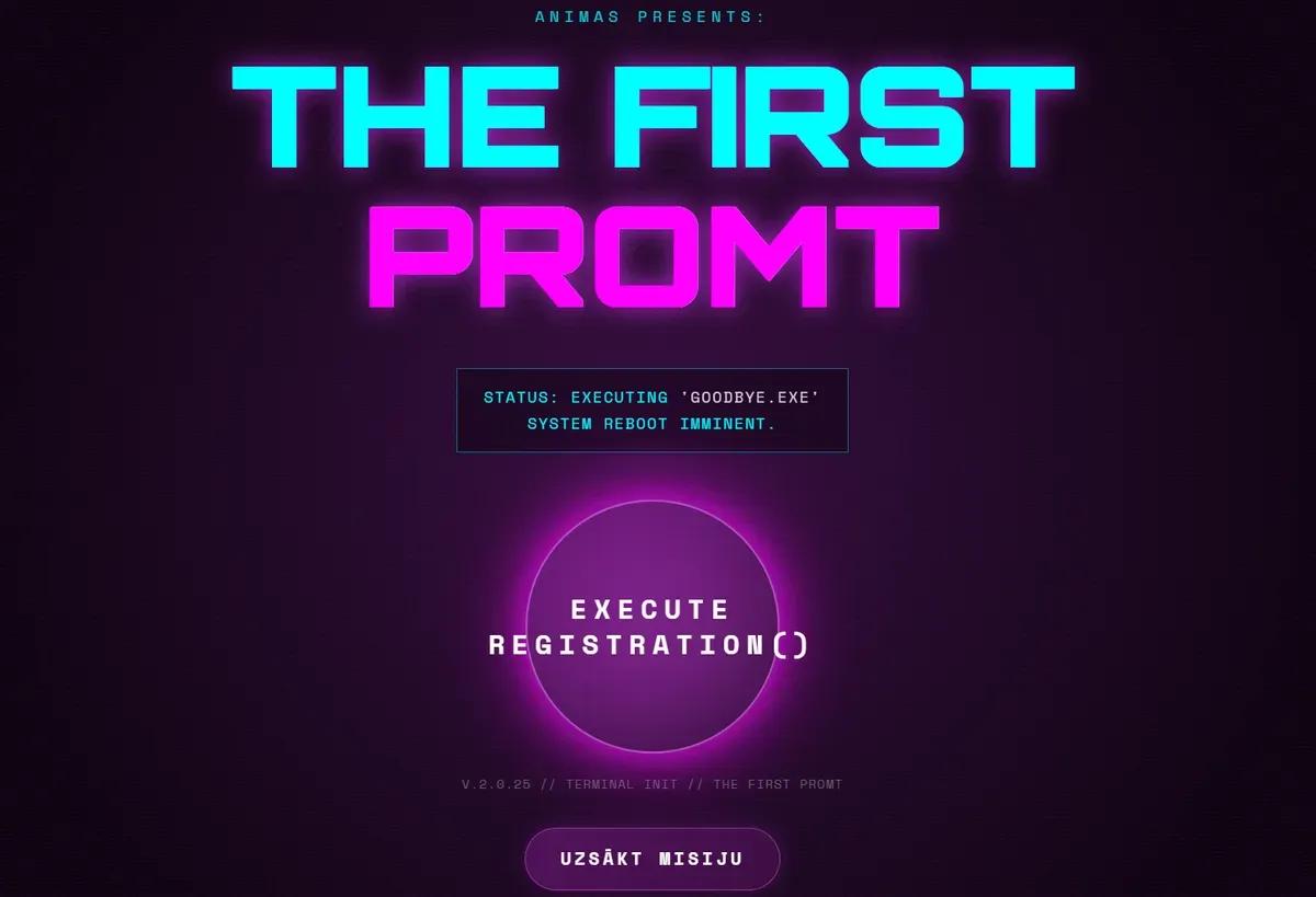 The First Prompt: sākums, kas iezīmē virzienu