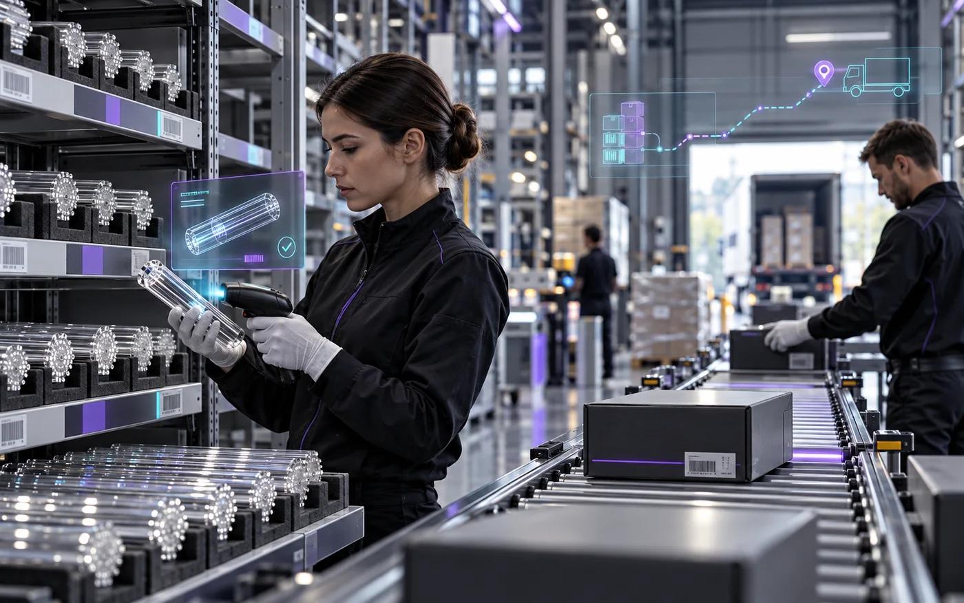 CeramOptec — noliktavas un sūtījumu procesa automatizācija