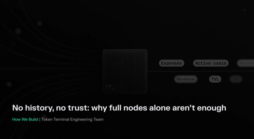 No history, no trust: why full nodes alone aren’t enough