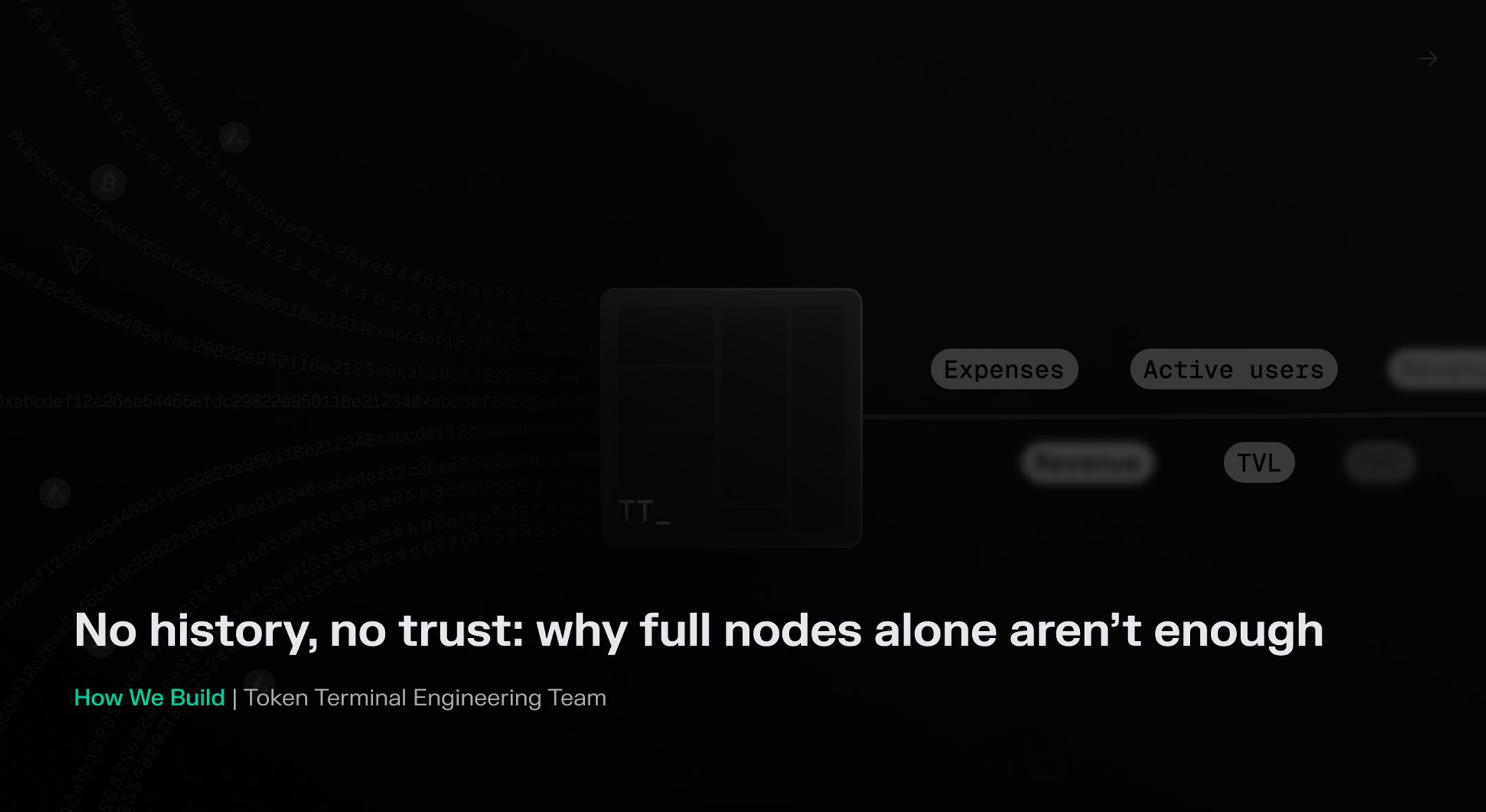 Engineering Token Terminal Engineering token terminal