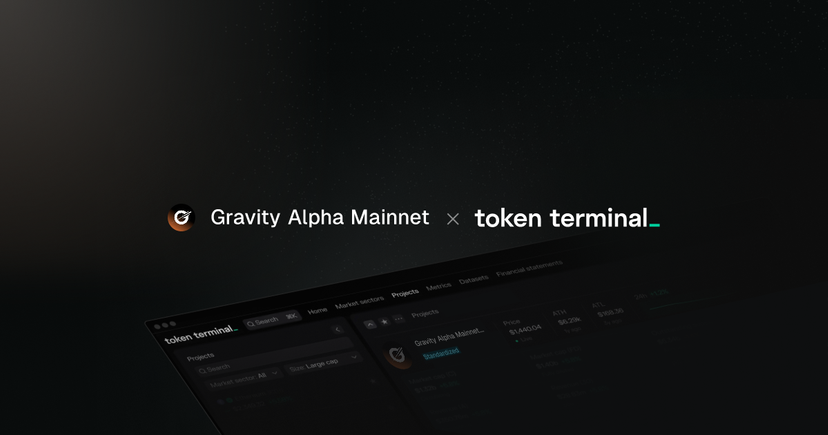 Gravity Alpha Mainnet is live on Token Terminal