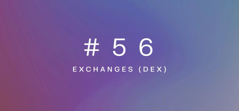 Weekly fundamentals #56 – Exchanges (DEX)