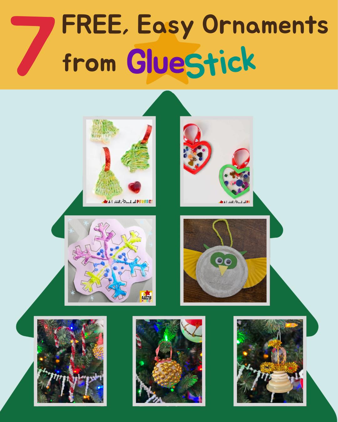Deck the Halls with 7 FREE ornament crafts to make this holiday season