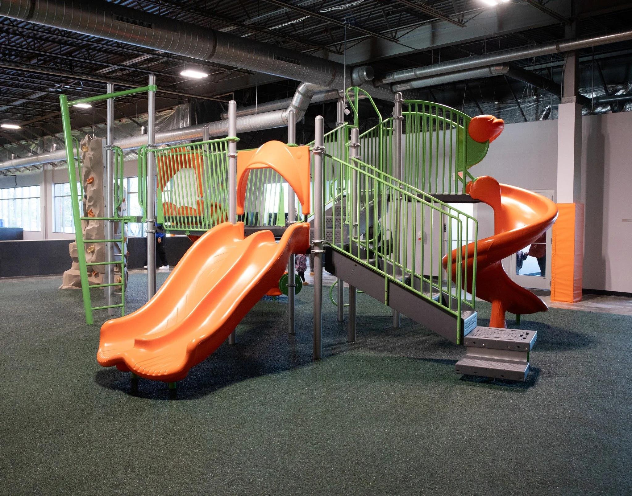 One of the playground structures at Good Times Park