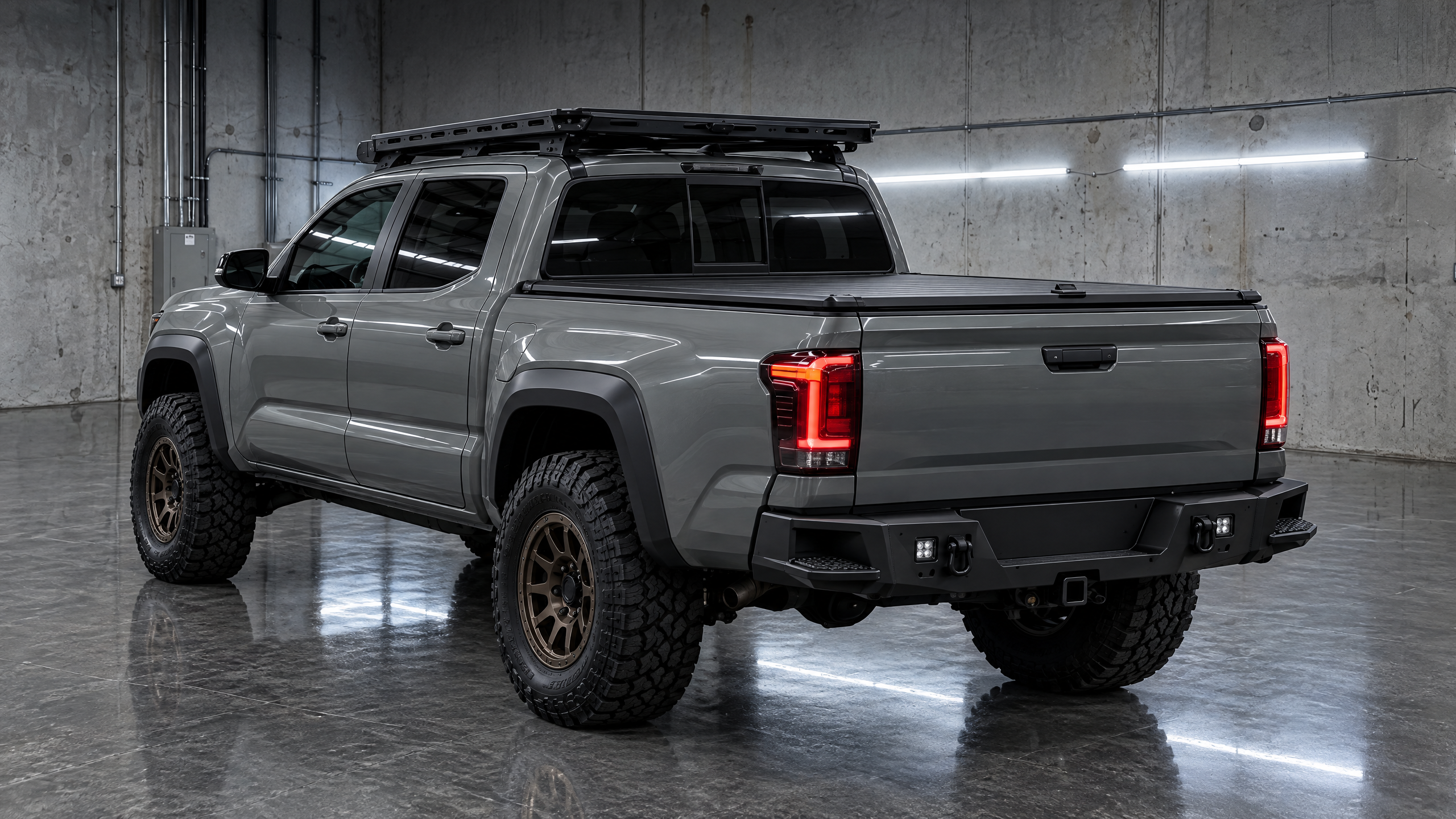 Complete off-road truck customization and turnkey overland vehicle builds in Houston, TX. Professional installation of bumpers, racks, covers, and steps at our premier Texas design studio.